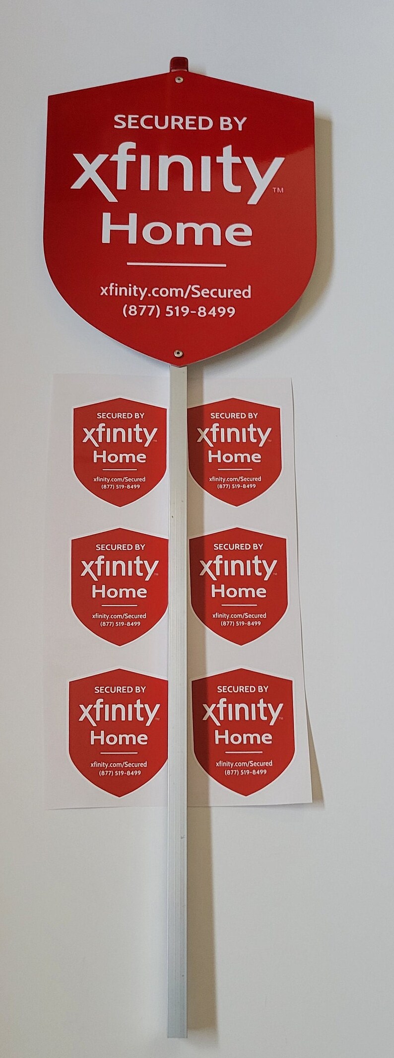 Xfinity 100 Aluminum Security Yard Sign 6 Outdoor Window Etsy