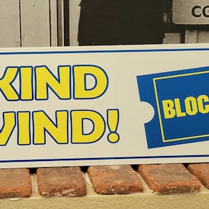 Be kind Rewind Blockbuster Metal Sign 6&quot; x 24&quot; free shipping