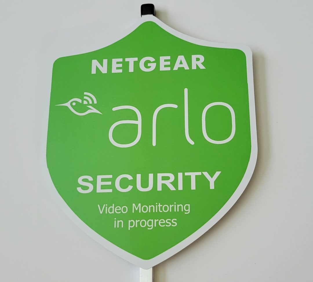 Arlo 100 Aluminum Security Yard Sign Etsy