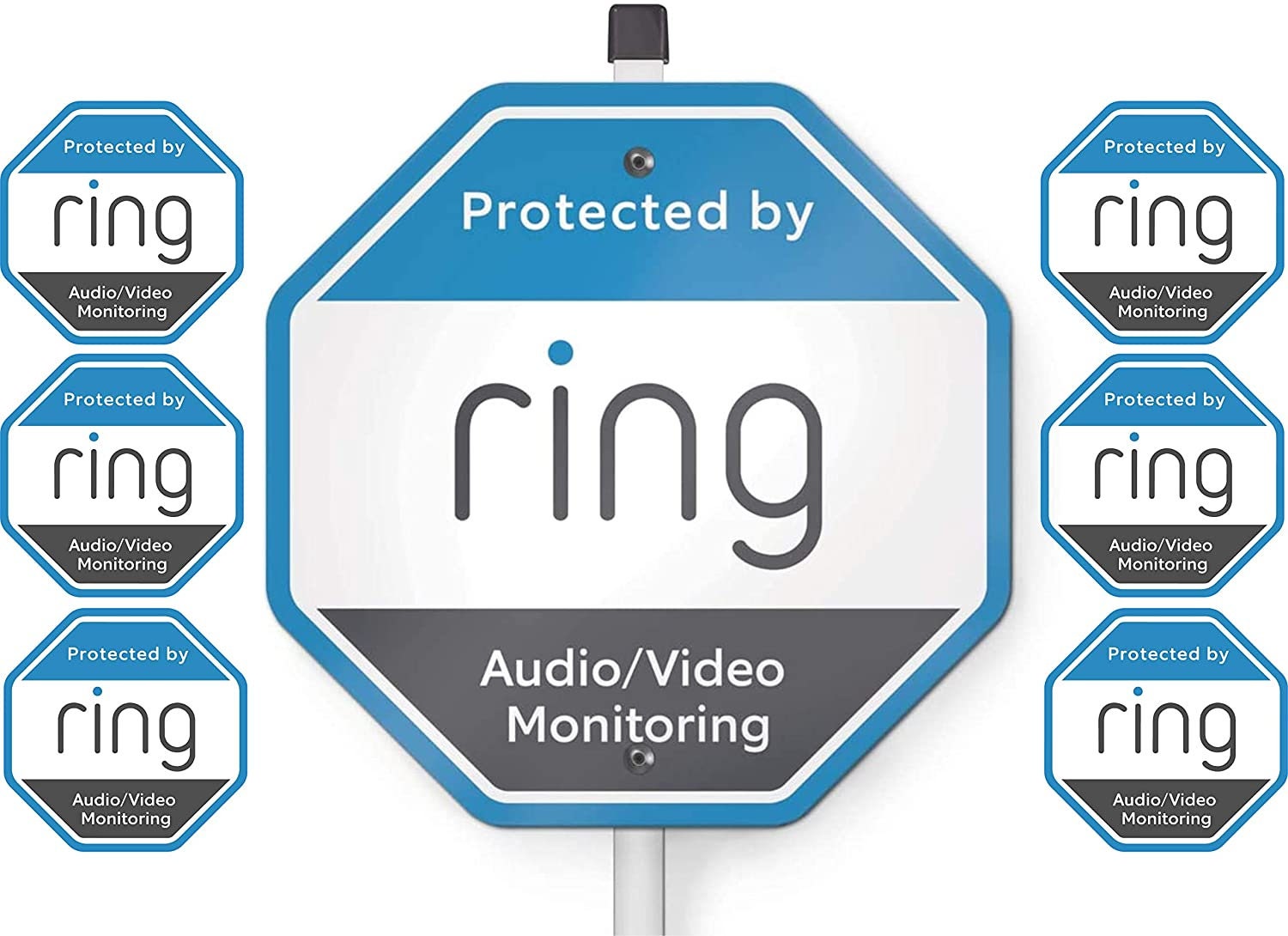 Ring Security Yard Sign with 6 window Decals Etsy