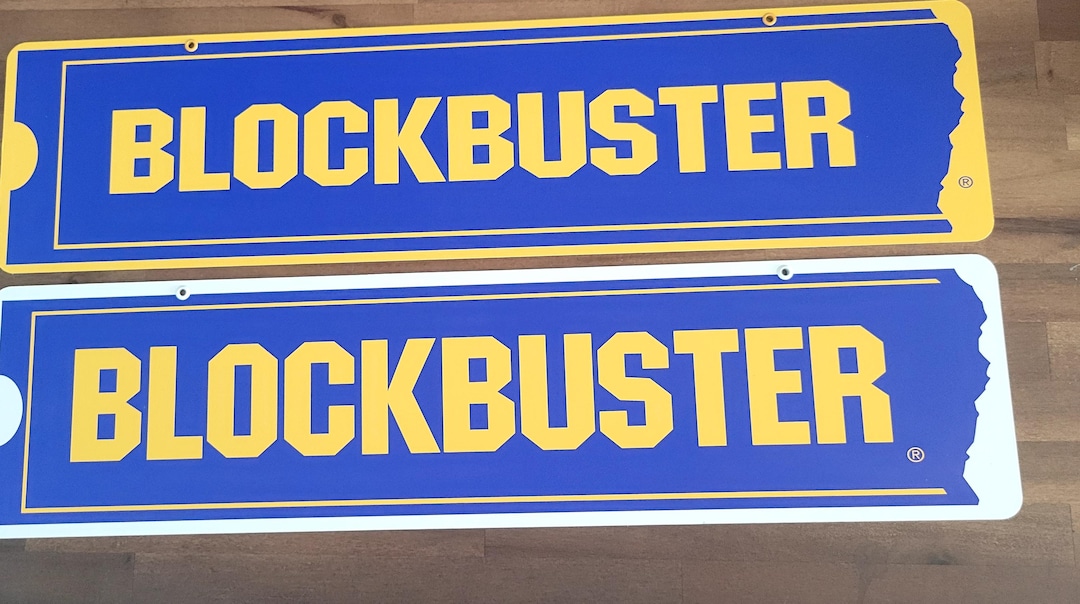 Blockbuster Aluminum Display Sign 6