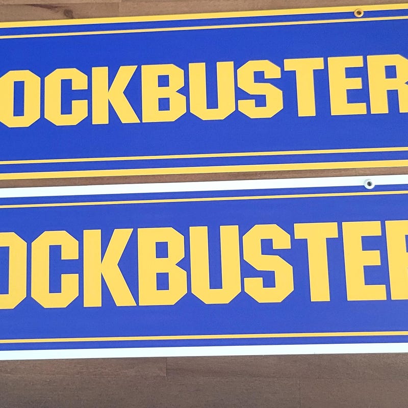 Blockbuster Sign - Etsy
