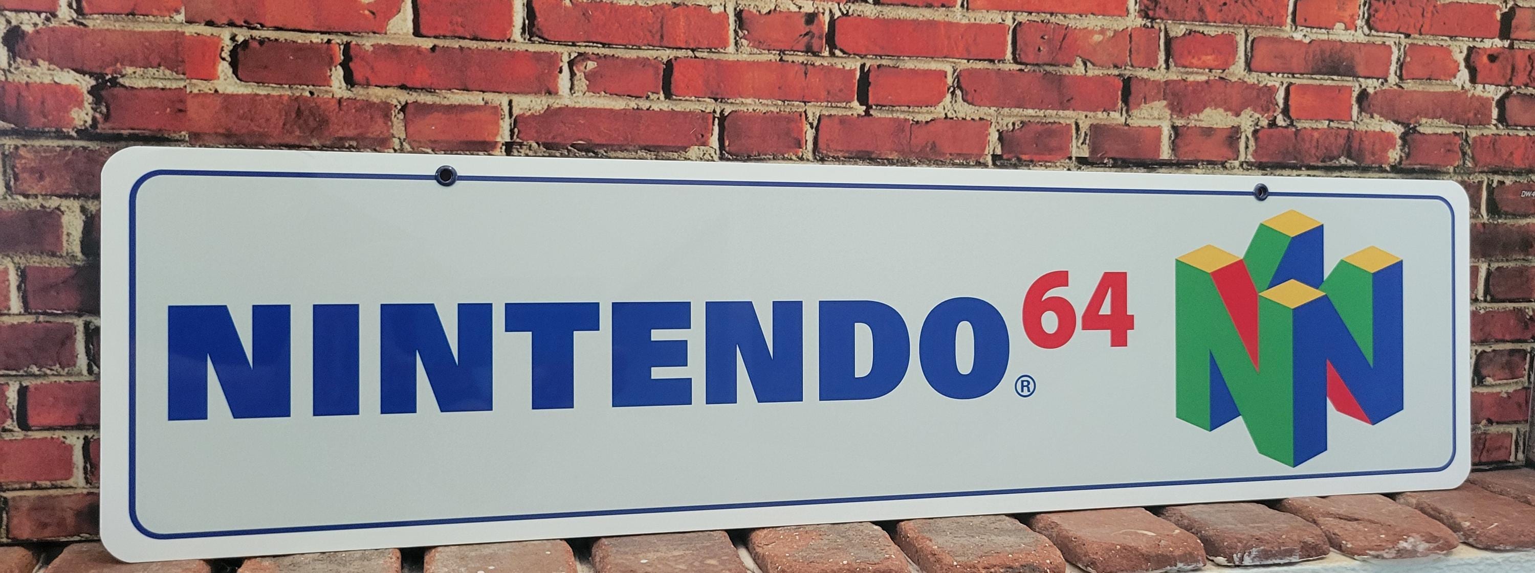Nintendo 64 Aluminum Display Sign 6
