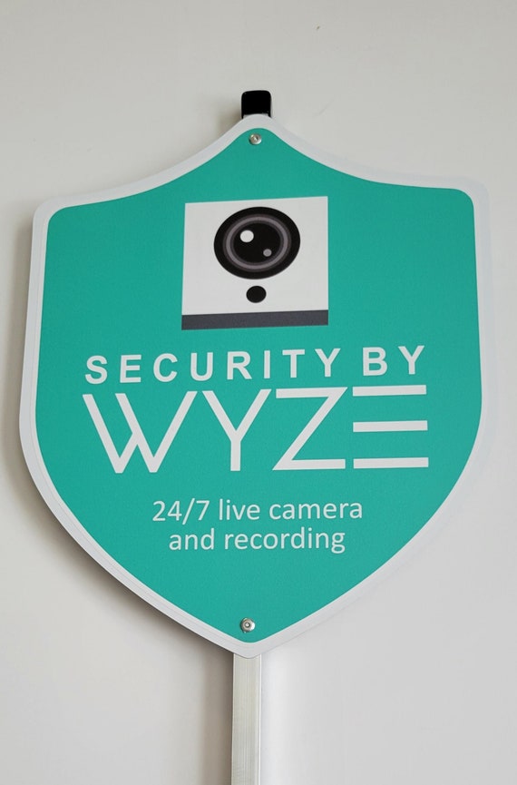 WYZE 100 Aluminum Security Yard Sign Etsy