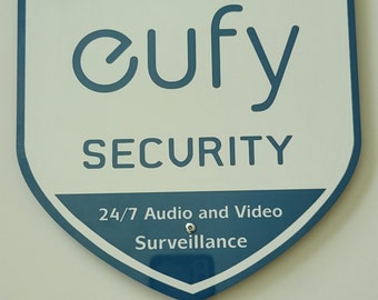 eufy 100% Aluminum security yard sign.