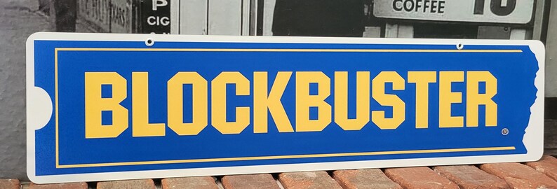 Blockbuster Aluminum Display Sign 6