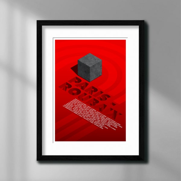 Paris Roubaix | Cycling Print | Gift for Cyclists