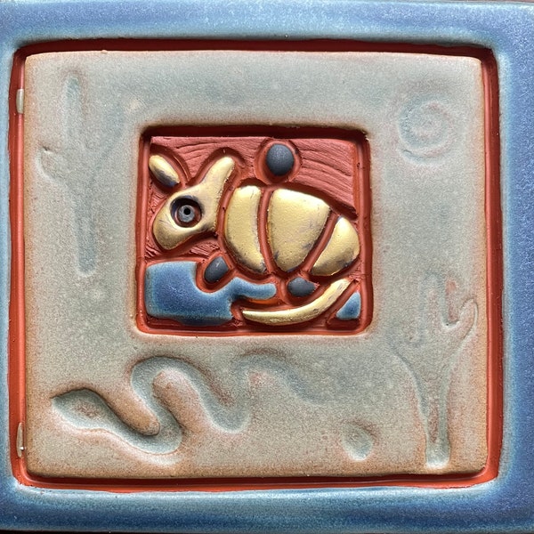 Animal Art Tile Etsy