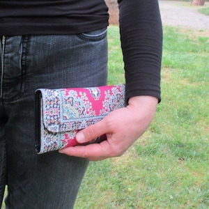 Porte-monnaie pliant Kilim, portefeuille Kilim, porte-monnaie femme, portefeuille motif tapis, portefeuille ethnique, porte-monnaie tapis turc, portefeuille artisanal, cadeau femme