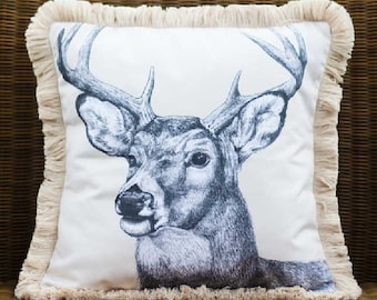 Deer Pillow Cover