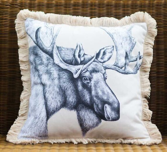 Moose pillow cover hotsell