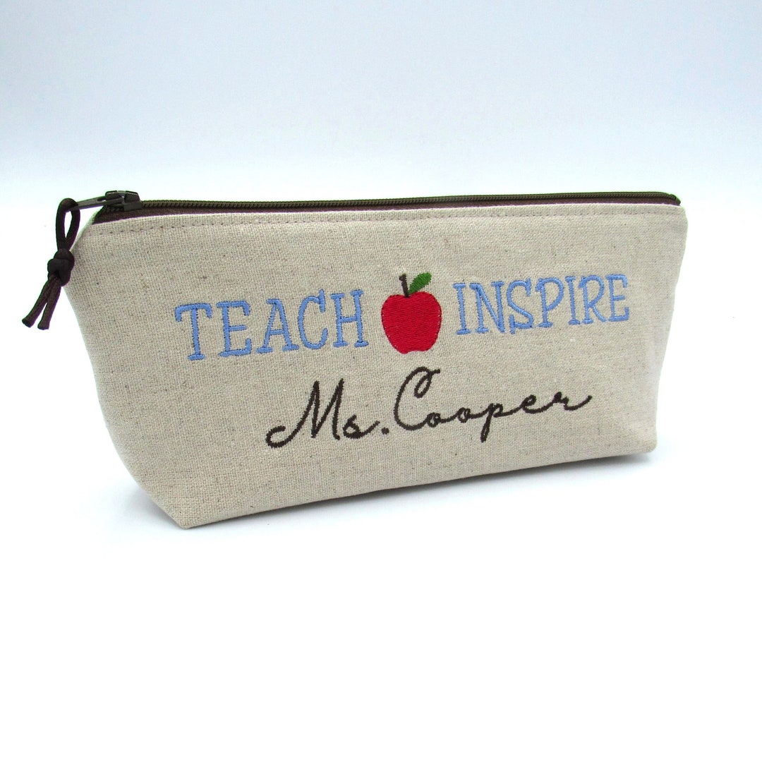 Custom Teacher Gift, Personalized Pencil Pouch for Teachers, Back to ...