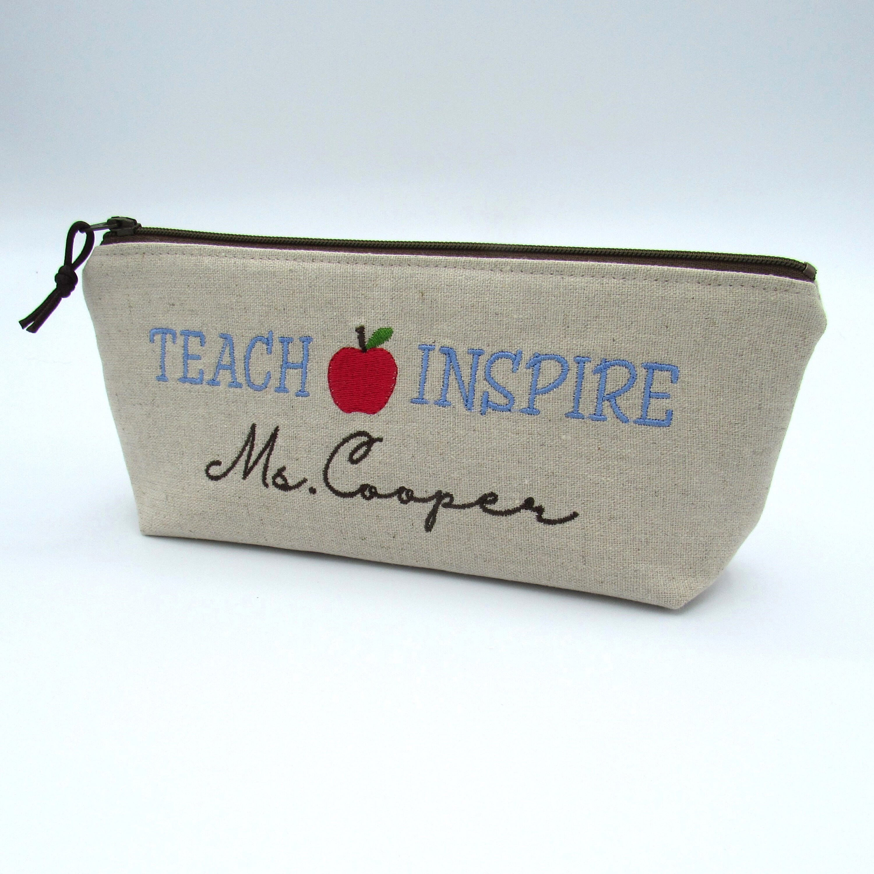 Assignment Pouch Personalized Teacher Pencil Pouch, Custom Zipper Bag, Back to School ...