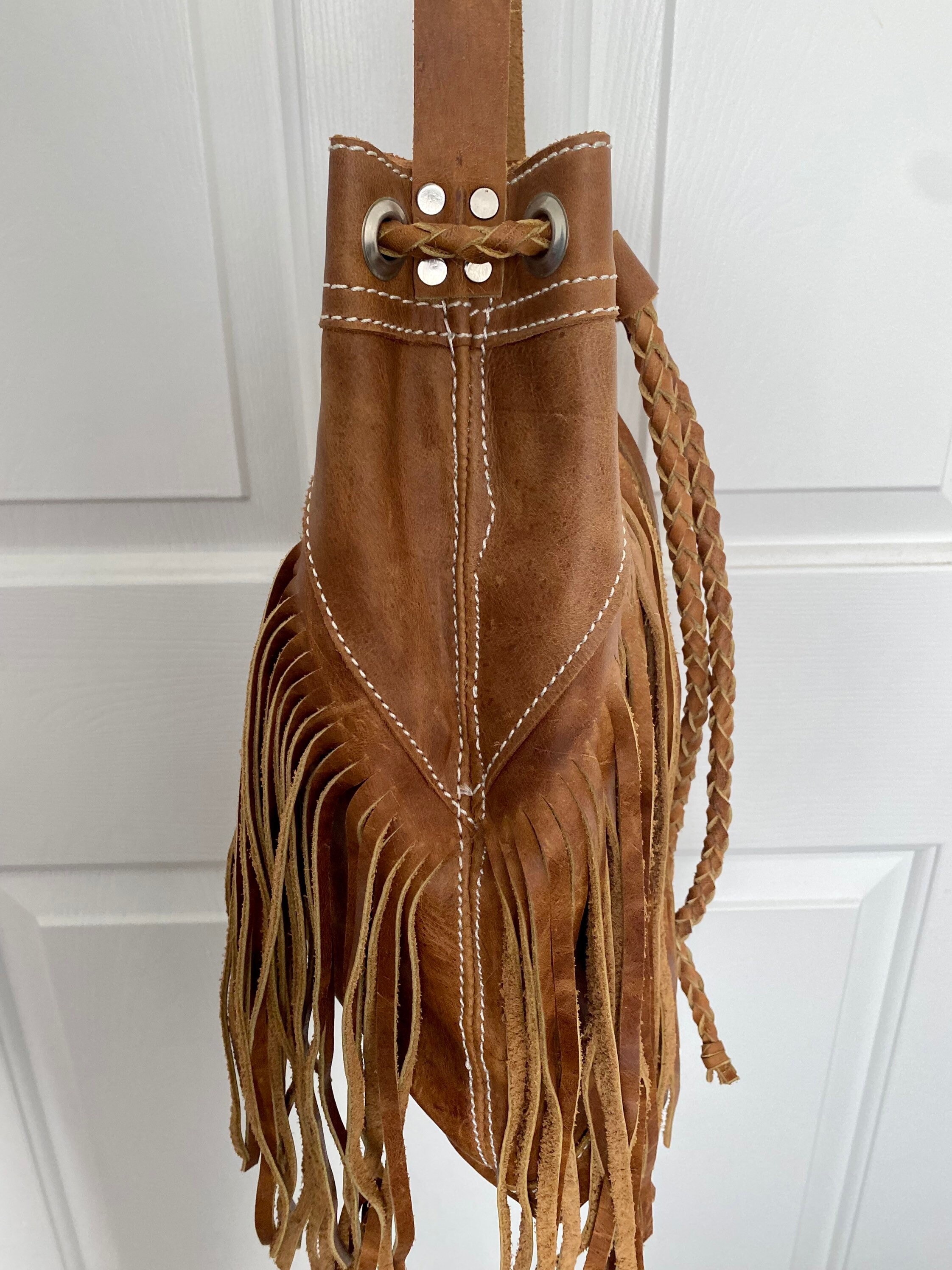 Fringe Bucket Bag/CAMEL | ayako