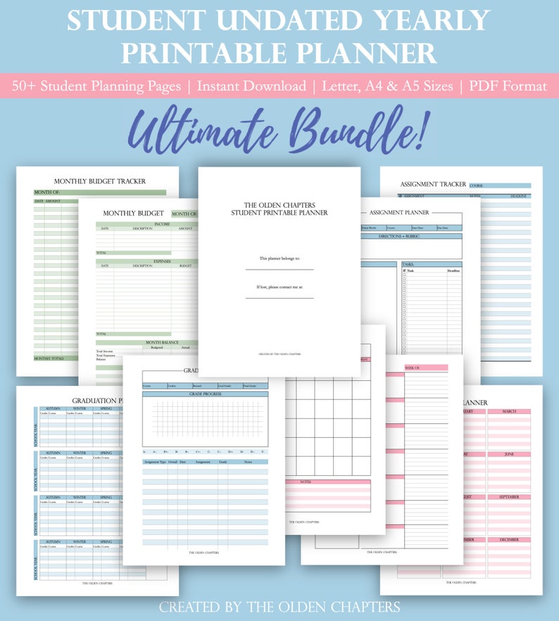 Scholar Printable Planner Undated College or university Planner Instructional Planner Large College Routine Weekly Organizer A5 Planner Inserts photograph relating to Printable Homework Planner for College Students titled University student Printable Planner Undated College or university Planner Instructional Planner Large College Routine Weekly Organizer A5 Planner Inserts