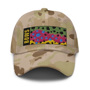 Flanco de trucha arco iris, sombrero multicámara para papá - Yupoong 6245MC