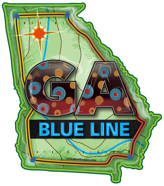North Carolina NC Blue Line Decal//Sticker 6 x 2.6 Inches Native Trout Fishing