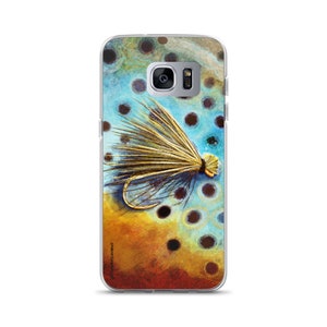 Elk Caddis Brown Trout, Samsung Case image 5