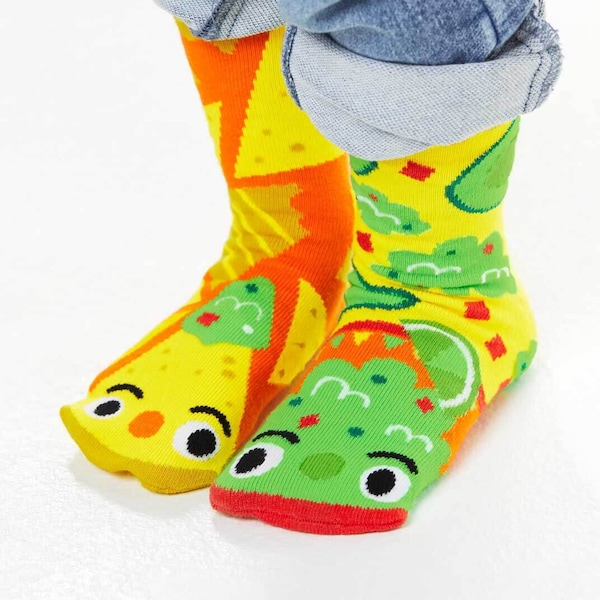 Chips & Guac | Mismatched Kids Socks | Fun Socks | Crazy Socks | Food Socks | Cute Socks |  Girls Socks | Boys Socks