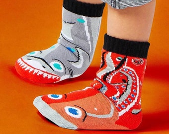 Shark & Octopus | Mismatched Kids Socks | Fun Socks | Crazy Socks | Cool Socks | Animal Socks | Sea Socks | Girls Socks | Boys Socks