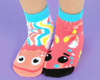 Crab & Jellyfish | Mismatched Kids Socks | Fun Socks | Crazy Socks | Cool Socks | Cute Socks | Beach Socks | Girls Socks | Boys Socks