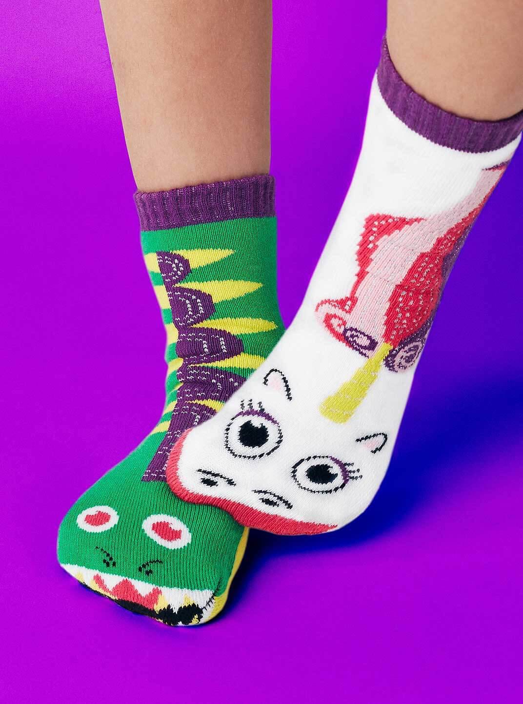 Zmart Calcetines divertidos para niñas, calcetines de unicornio, calcetines  de animales de sirena, regalos lindos para niñas de 1 a 10 años