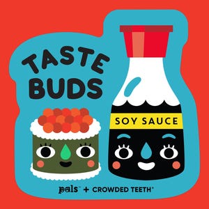 NIEUW! Stickers smaakpapillen sushi en sojasaus