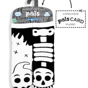 Fantôme et squelette Chaussettes dépareillées pour enfants Chaussettes amusantes Chaussettes folles Chaussettes cool Chaussettes mignonnes Chaussettes d'Halloween phosphorescentes image 4