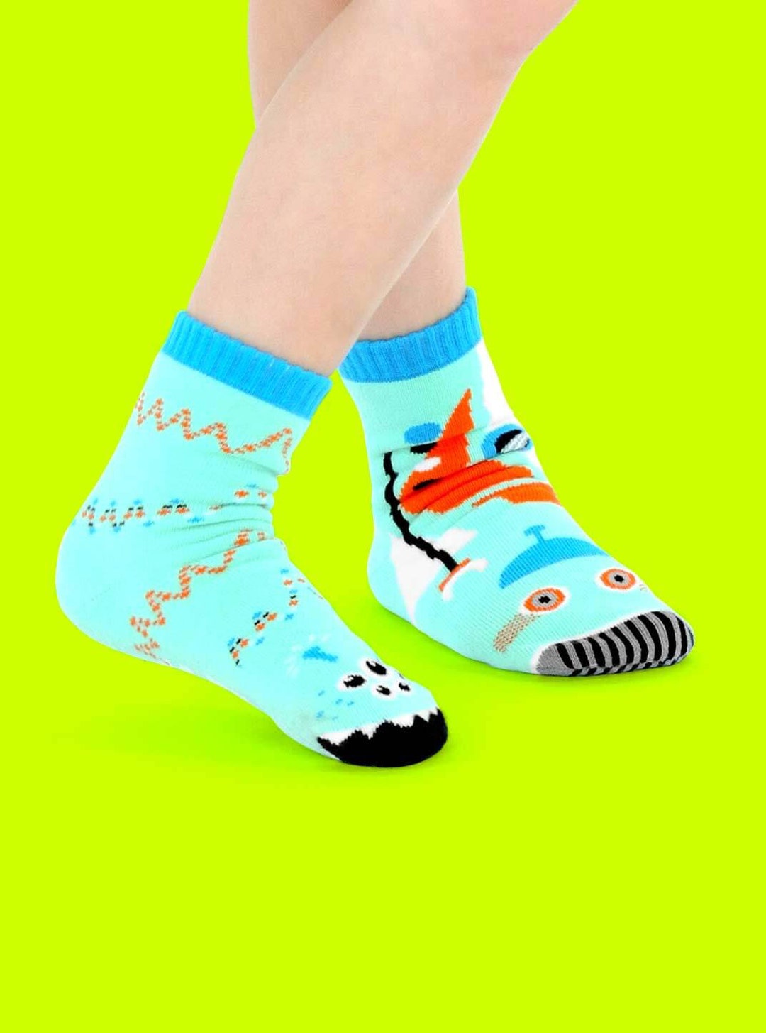Alien & Robot Mismatched Kids Socks Fun Socks Crazy Socks Outer Space Socks Cute Socks Syfy