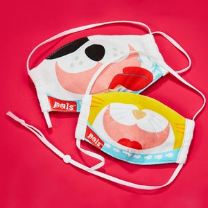 Cat & Dog Reversible Adjustable Face Mask for Kids and Adults