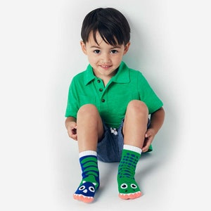 T-Rex & Triceratops Adult and Kid Sock set of cool fun colorful cute dinosaur Matchy Mismatchy image 5
