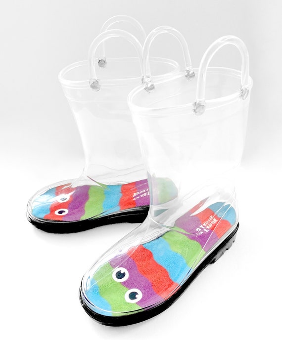 Clear boots for kids sale