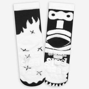 Fantôme et squelette Chaussettes dépareillées pour enfants Chaussettes amusantes Chaussettes folles Chaussettes cool Chaussettes mignonnes Chaussettes d'Halloween phosphorescentes image 5