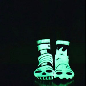 Ghost & Skeleton GLOW in the DARK Grippy Socks for Toddlers