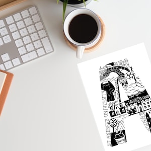 St Andrews Letter A, Instant Download
