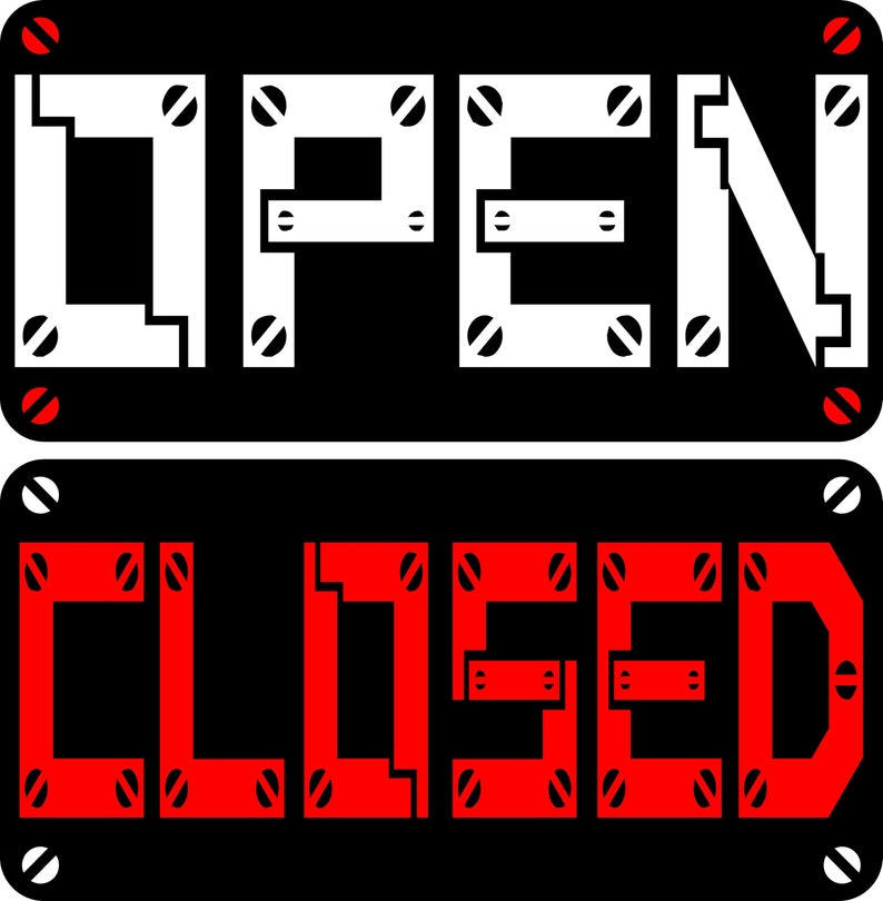 Open Closed Business Sign for a Shop - Etsy