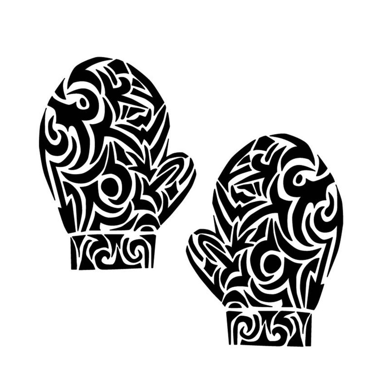 Download Winter Gloves SILHOUETTE ILLUSTRATION Mittens drawing in ...