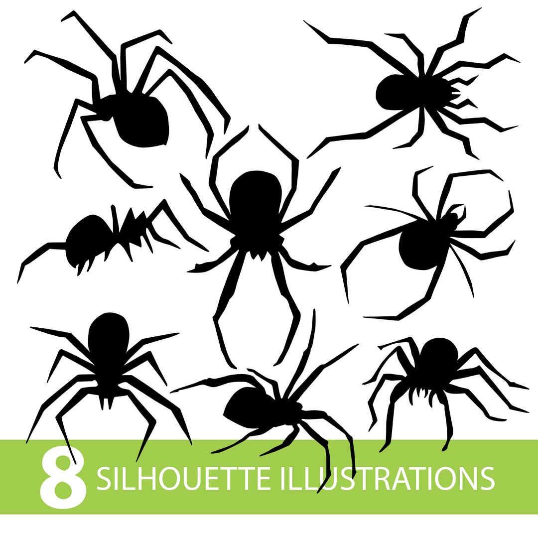 洋書 SPYDERS & SILHOUETTES Spiders Svg vector for instant download - Svg Ocean — svgocean
