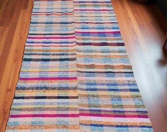 ヴィンテージ ストライプ キリム ラグ - 4.5 x 9.4 - Etsy 日本