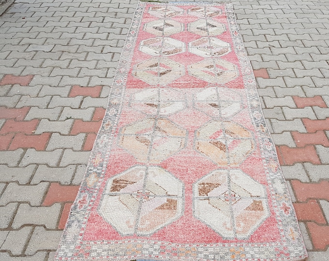 Runner Rug Floral Rug Runner Pink Kilims Oushak Rug Etsy
