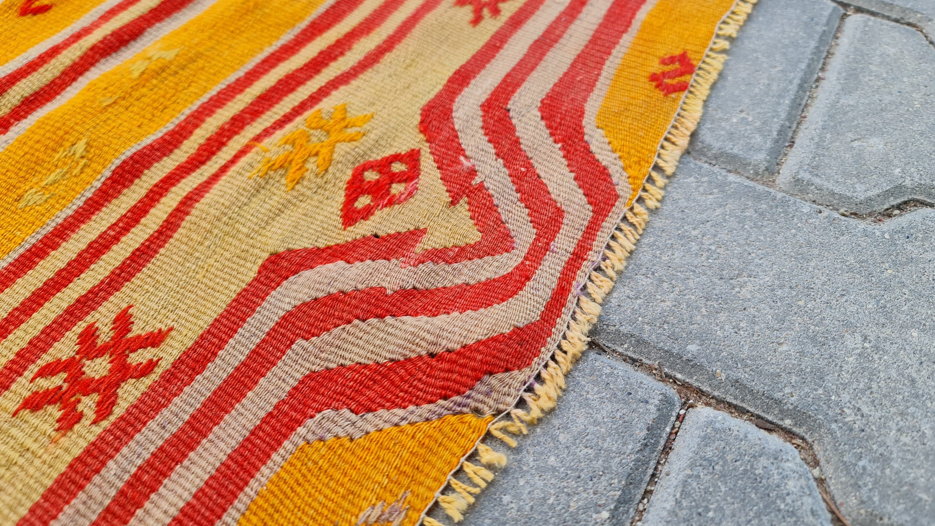 Ethnic Rug Small yellow Rug authentic Rug farmhouse rug Etsy