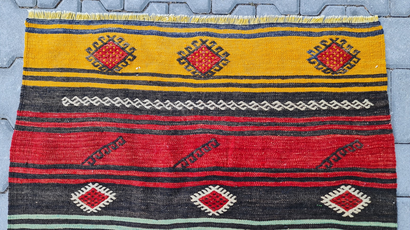 Turkish Rug Area Rug Vintage Small Rug Handknotted Rug Etsy