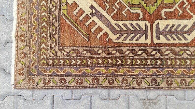 Anatolian Rug decor rug turkish Rug Eclectic Rug living room Rug 4/'4/'/' ft x 4/'6/'/' ft Design Rug Boho Rug Area wool Rug Ethnic Rug