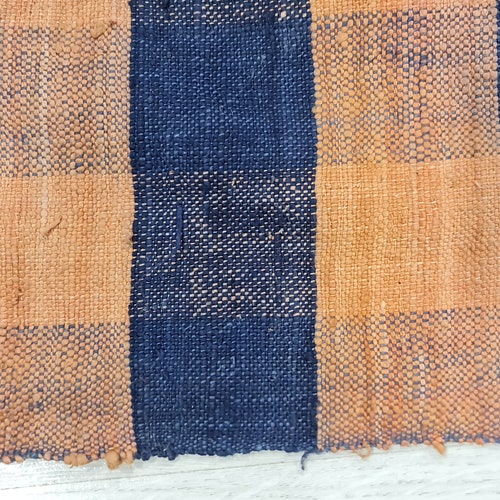 Striped Kilim, shops Area Rug, vintage navy Rug, Oushak Rug, Handwoven rug Decor rug, baho rug, authentic rug, tribal rug, 5'9'' ft x 9'2'' ft