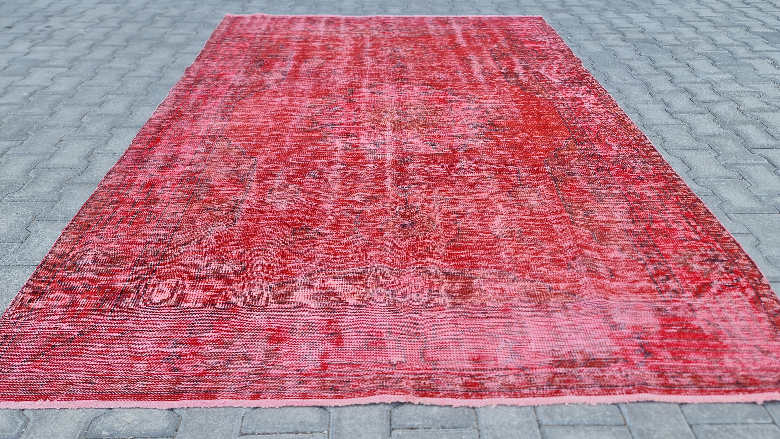 Ethnic Rug Area Red Rug Living Room Rug Eclectic Rug Etsy UK