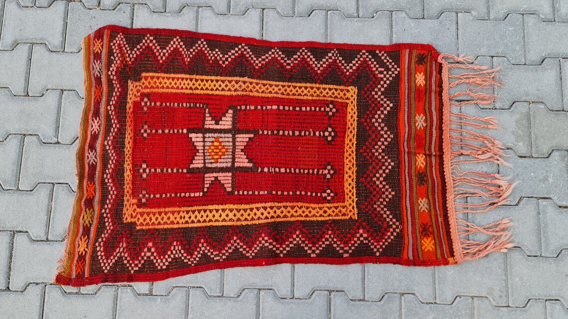 Rug Small wool Rug entryway Rug Eclectic Rug Etsy