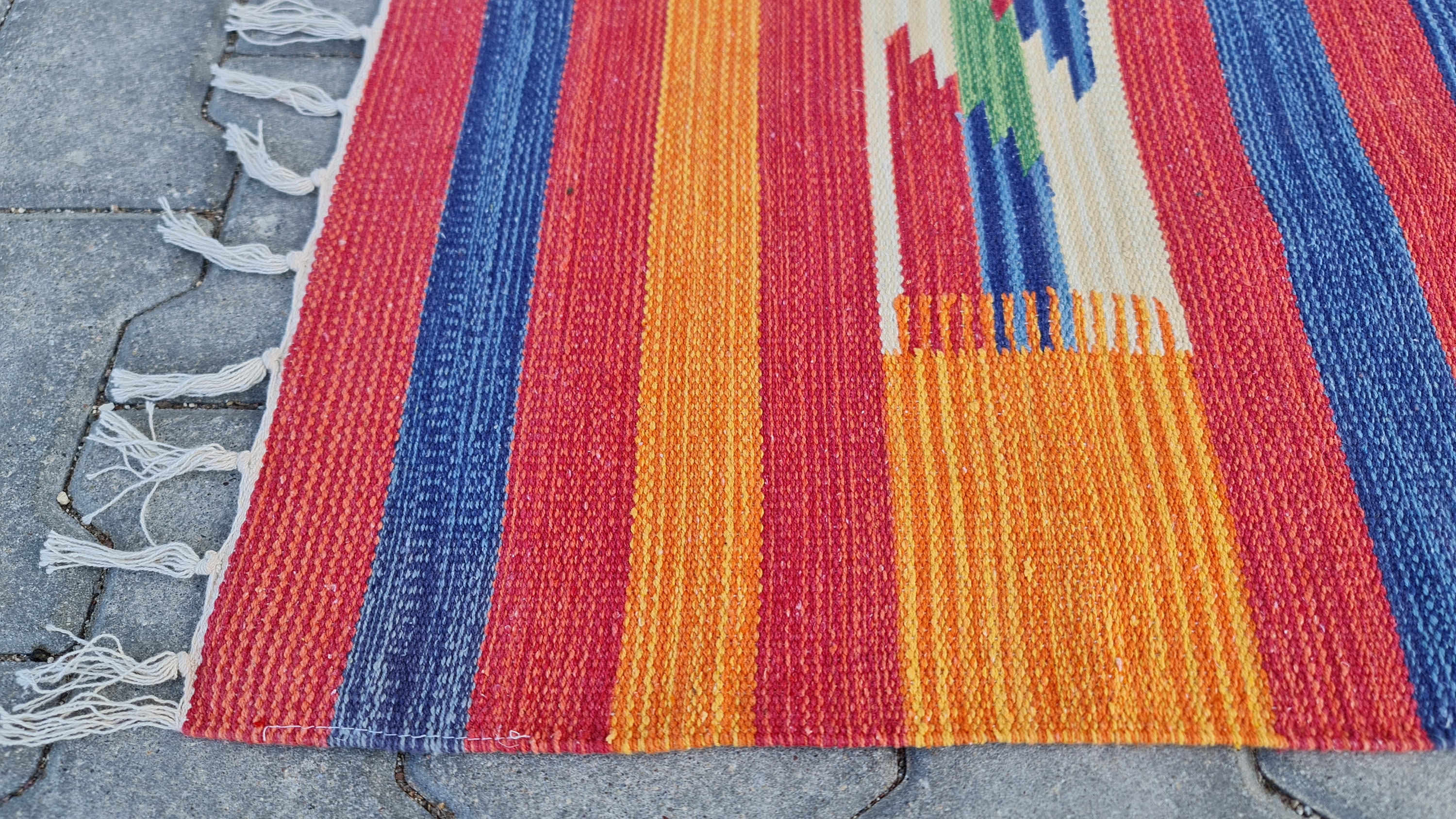 Colorful Rug Kilims Rug Ethnic Rug Oriental Rug Living Etsy