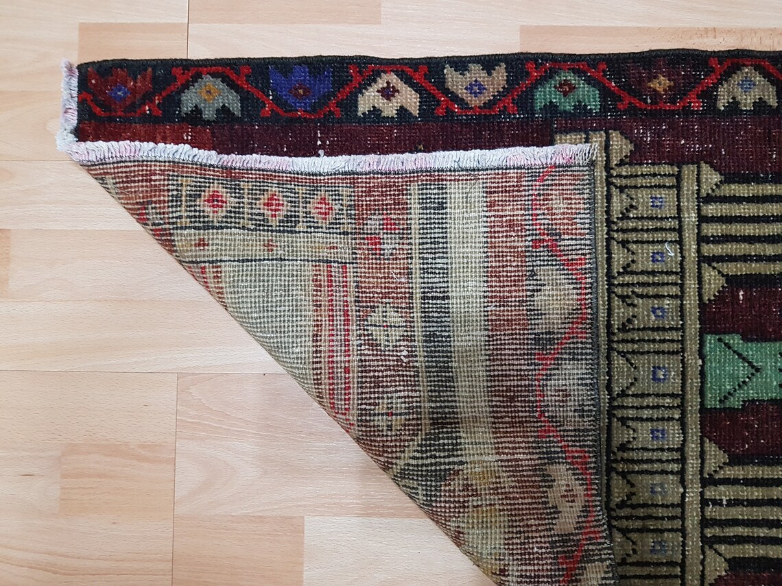 Small Prayer Rug Oushak Small Rug Vintage Prayer Rug Etsy