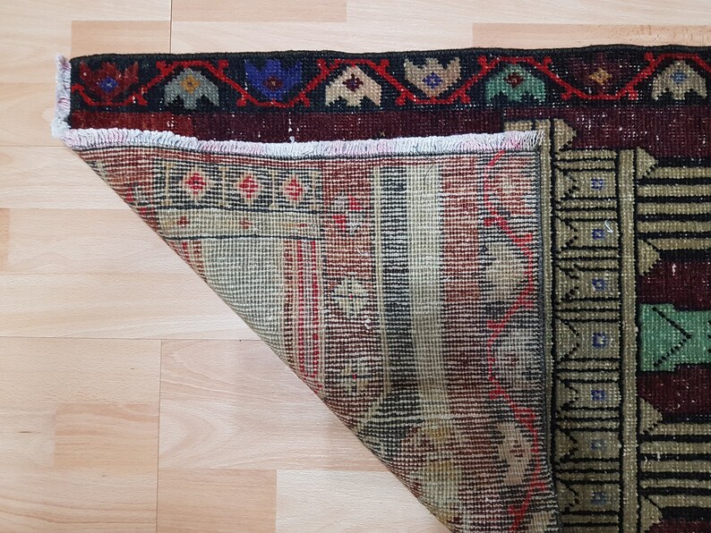 Small Prayer Rug Oushak Small Rug Vintage Prayer Rug Etsy