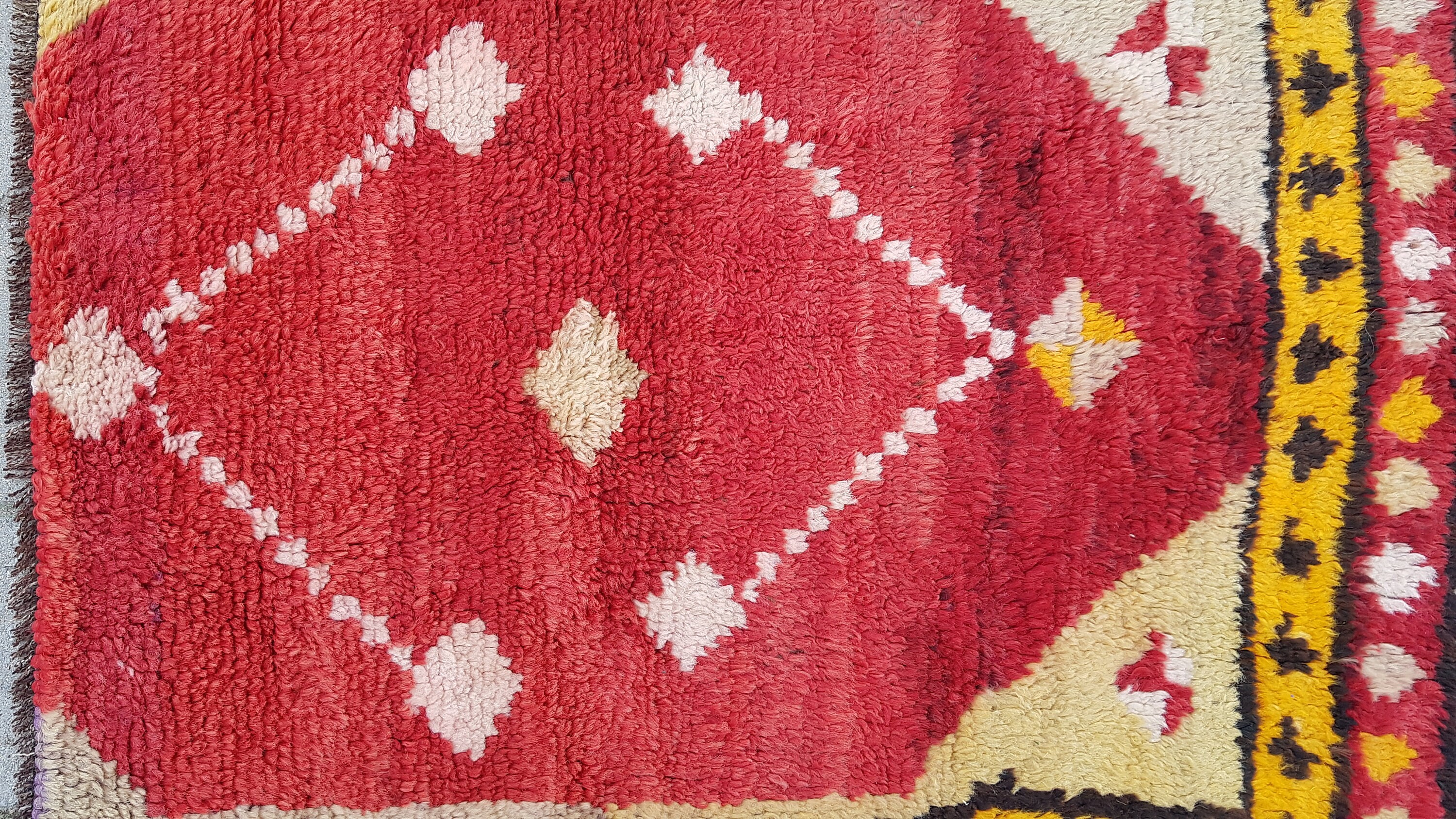 Doormat Rug Turkish Small Rug Red Yellow Rug Entry Way Rug - Etsy